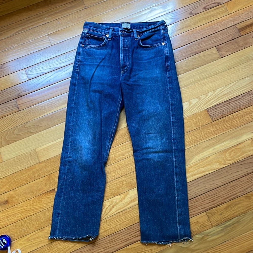 Citizens Of Humanity Blue Straight Leg Jeans